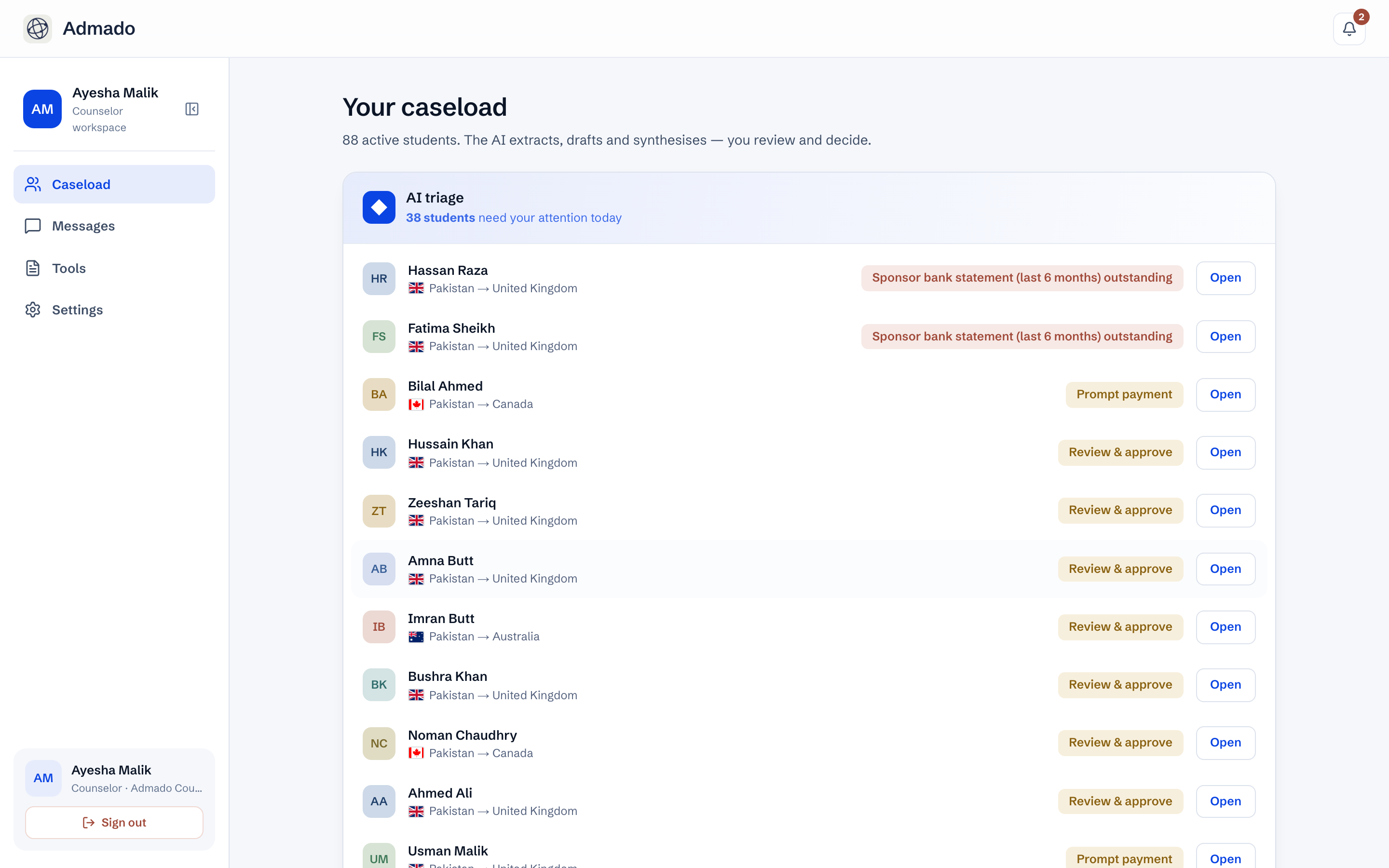 One counselor, 48 students — the AI triages who needs attention today